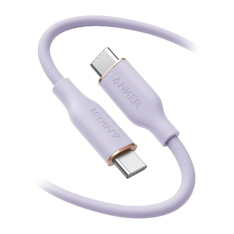 Anker PowerLine III Flow USB-C to USB-C 100W 1.8m Cable - Purple - شاحن